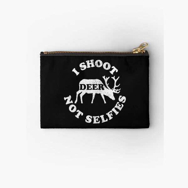 Item preview, Funny Huntsman Quote I SHOOT DEER NOT SELFIES 	 		 designed and sold by nechbasweatl.