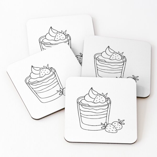 Item preview, Strawberry Whipped Cream on Mini dessert glass designed and sold by rasagamastore.