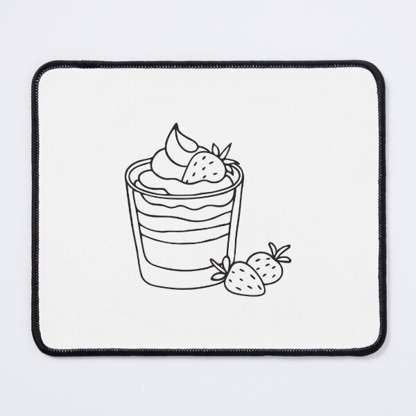 Item preview, Strawberry Whipped Cream on Mini dessert glass designed and sold by rasagamastore.