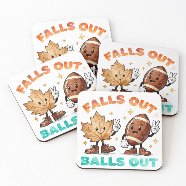Item preview, Falls Out Balls Out Football | Funny Game Day Quote for Fans & Players designed and sold by SlocifieShop.
