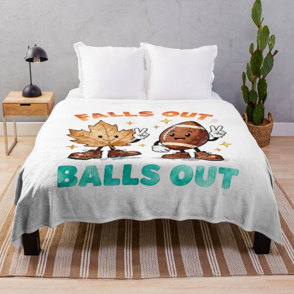 Item preview, Falls Out Balls Out Football | Funny Game Day Quote for Fans & Players designed and sold by SlocifieShop.