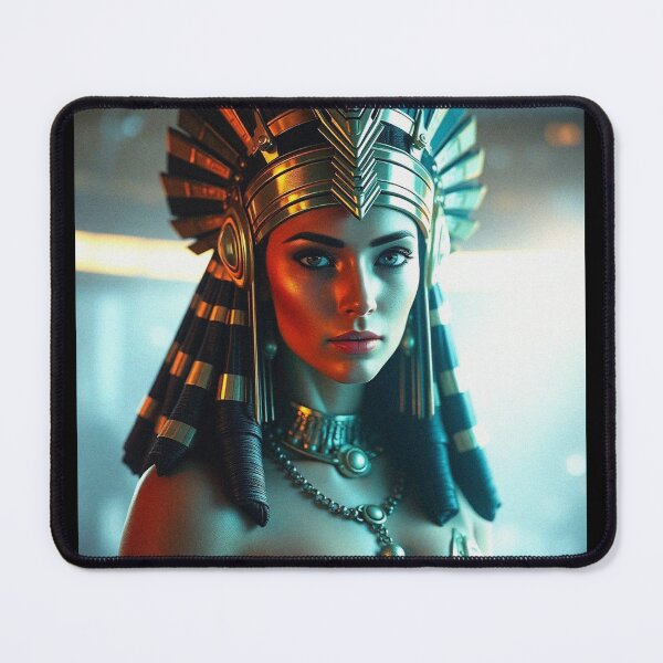 Item preview, Queen of the Nile cool ancient Egyptian inspired portrait art designed and sold by Vintage Designs +.