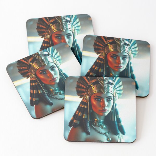 Item preview,  Queen of the Nile cool ancient Egyptian inspired portrait art designed and sold by Vintage Designs +.