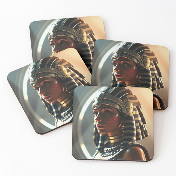 Item preview,  Queen of the Nile cool ancient Egyptian inspired portrait art designed and sold by Vintage Designs +.