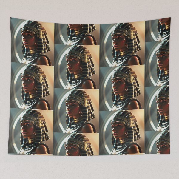 Item preview,  Queen of the Nile cool ancient Egyptian inspired portrait art designed and sold by Vintage Designs +.