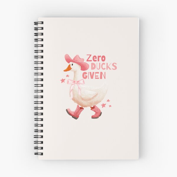 Item preview, Cowboy Duck Zero Fucks Given Illustration designed and sold by Paper Hearteu.
