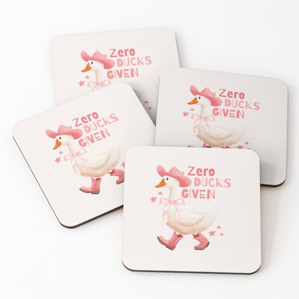 Item preview, Cowboy Duck Zero Fucks Given Illustration designed and sold by Paper Hearteu.