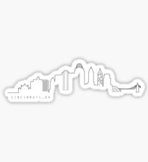 cincinnati skyline Sticker