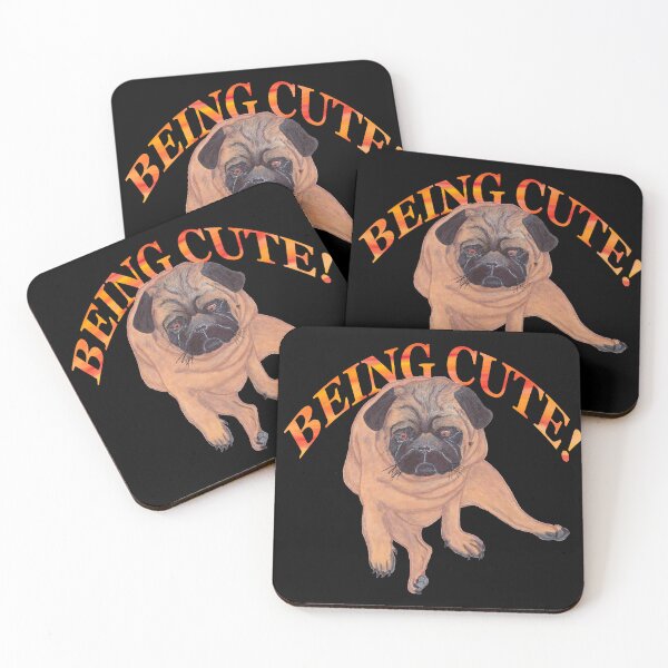 Item preview, PUG BEING CUTE designed and sold by BeritValk.