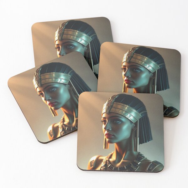 Item preview,  Queen of the Nile cool ancient Egyptian inspired portrait art designed and sold by Vintage Designs +.