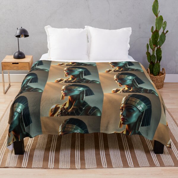 Item preview,  Queen of the Nile cool ancient Egyptian inspired portrait art designed and sold by Vintage Designs +.