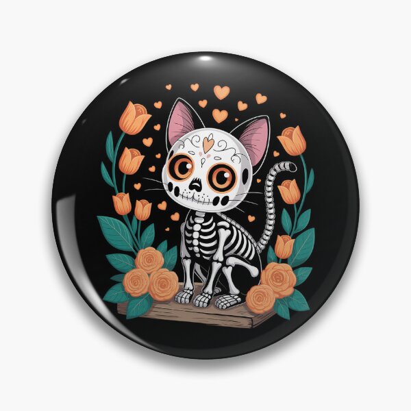 Item preview, Sugar Skull Cat Halloween designed and sold by ValerieRodrigue.