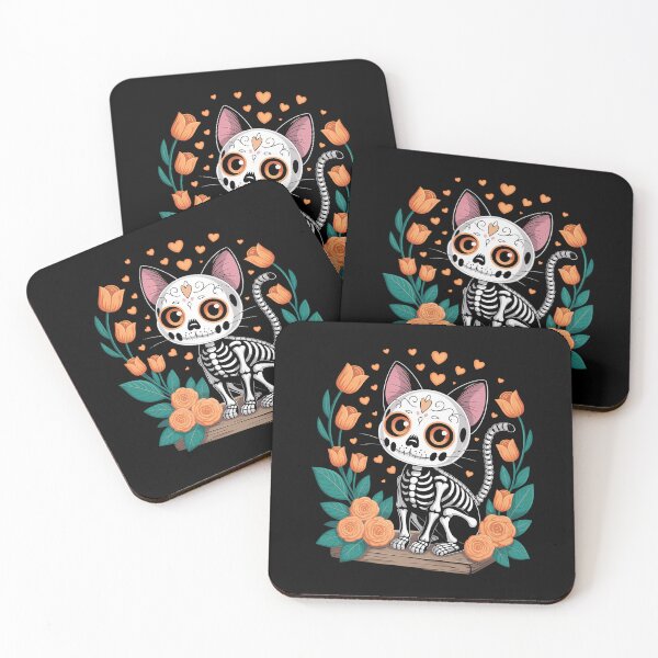 Item preview, Sugar Skull Cat Halloween designed and sold by ValerieRodrigue.