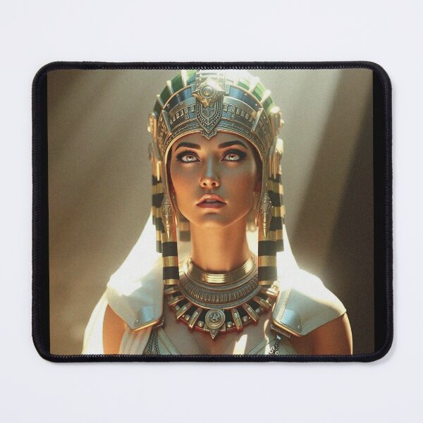 Item preview, Queen of the Nile cool ancient Egyptian inspired portrait art designed and sold by Vintage Designs +.