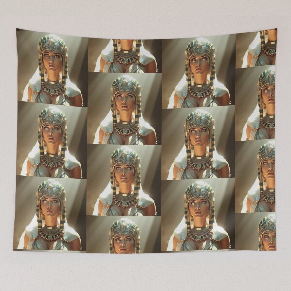 Item preview,  Queen of the Nile cool ancient Egyptian inspired portrait art designed and sold by Vintage Designs +.