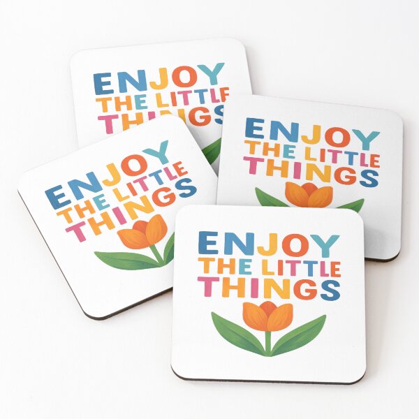 Item preview, Enjoy the little things – Artistic design with orange tulip designed and sold by Paintyful.