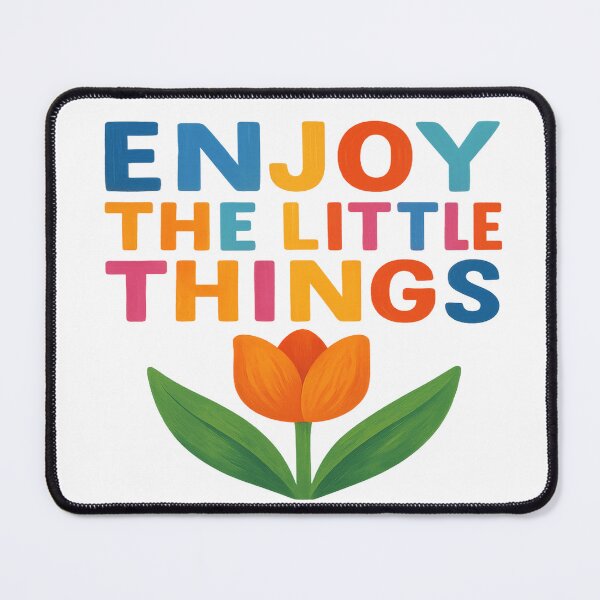 Item preview, Enjoy the little things – Artistic design with orange tulip designed and sold by Paintyful.