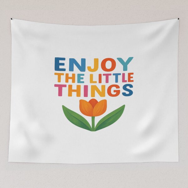 Item preview, Enjoy the little things – Artistic design with orange tulip designed and sold by Paintyful.