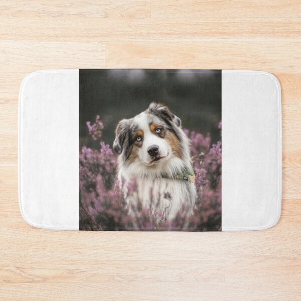 Item preview, Australian Shepherd Dog with Lavender Flower designed and sold by VanGaldo.