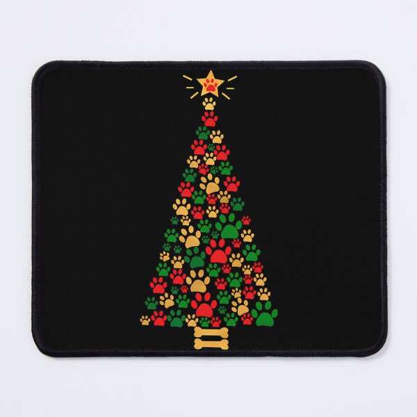 Item preview, Dog Lovers Cute and Funny Dog Paws Prints Tree Christmas designed and sold by hilliealhawyt.