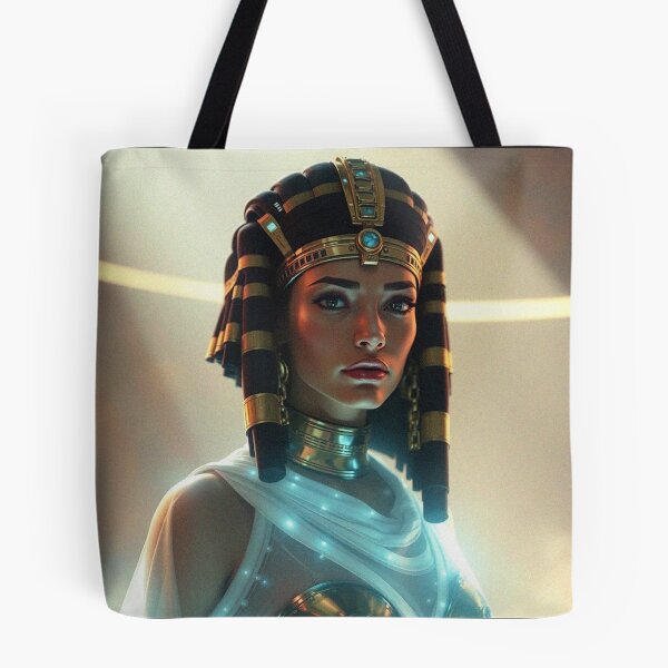Item preview,   Queen of the Nile cool ancient Egyptian inspired portrait art designed and sold by Vintage Designs +.