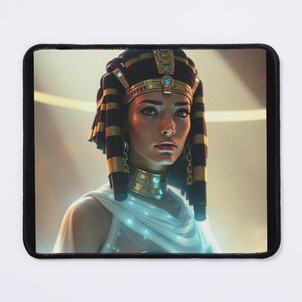Item preview, Queen of the Nile cool ancient Egyptian inspired portrait art designed and sold by Vintage Designs +.