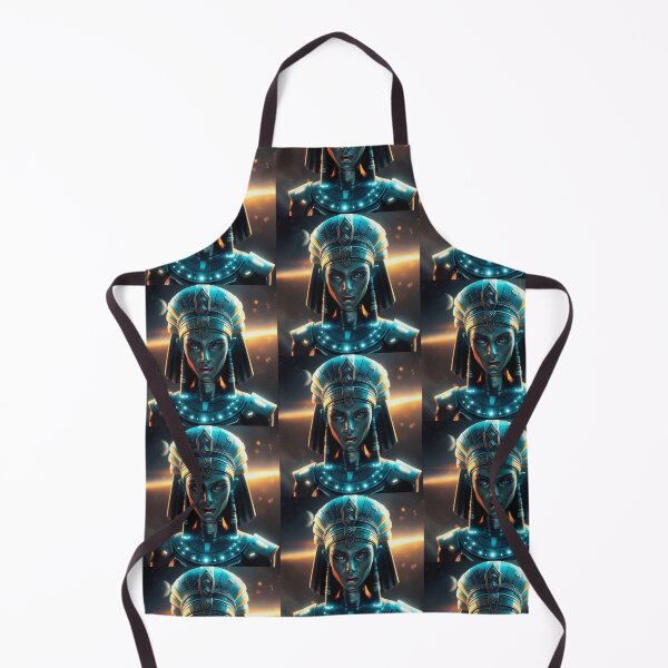 Item preview, Futuristic Queen of the Nile cool ancient Egyptian inspired portrait art designed and sold by Vintage Designs +.