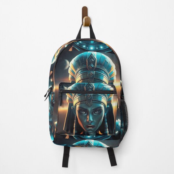 Item preview, Futuristic Queen of the Nile cool ancient Egyptian inspired portrait art designed and sold by Vintage Designs +.