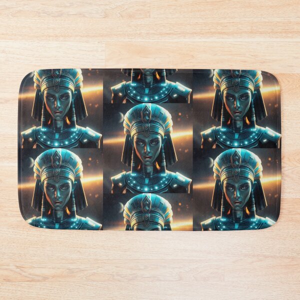 Item preview, Futuristic Queen of the Nile cool ancient Egyptian inspired portrait art designed and sold by Vintage Designs +.