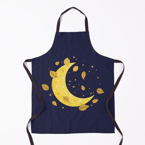Item preview, Golden Autumn Moon with Falling Leaves – Cozy Night Sky Illustration designed and sold by Iras-Art-Corner.