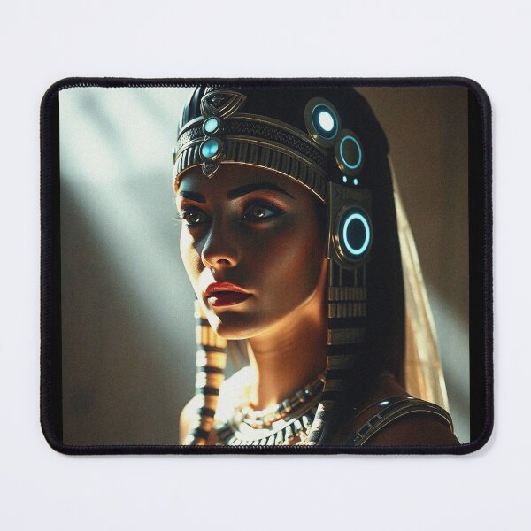Item preview, Queen of the Nile cool ancient Egyptian inspired portrait art designed and sold by Vintage Designs +.