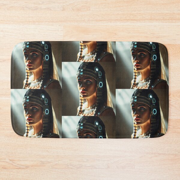 Item preview, Queen of the Nile cool ancient Egyptian inspired portrait art designed and sold by Vintage Designs +.