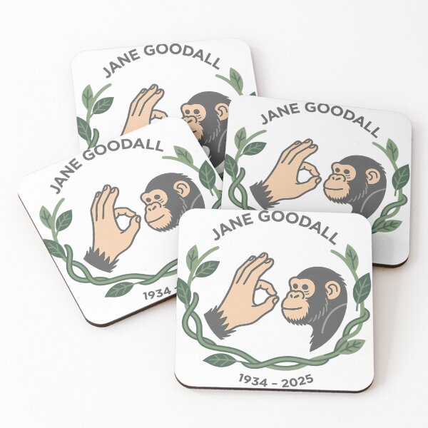 Item preview, Homenaje a Jane Goodall por la conservación de los chimpancés designed and sold by KristaGreenfe.