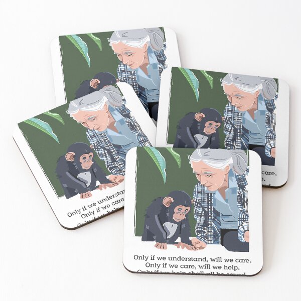 Item preview, Jane Goodall And Chimpanzee Understand Care Help designed and sold by KristaGreenfe.