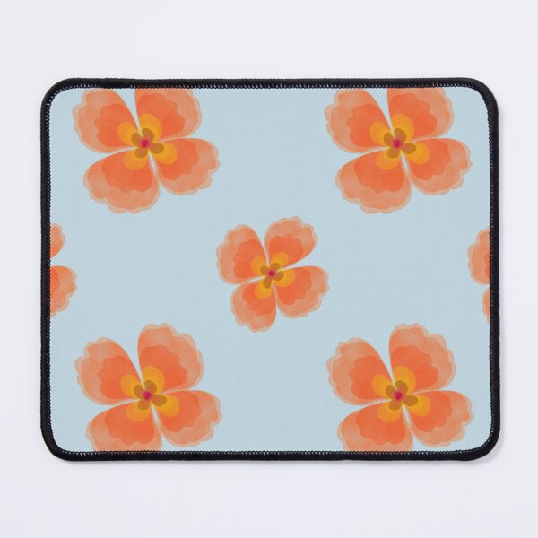 Item preview, Design of orange floral fabric pattern designed and sold by Toyney.