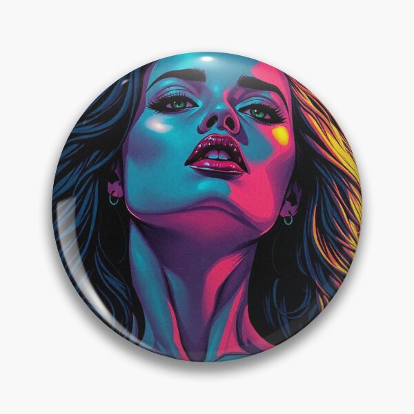 Item preview, Dramatic model illustration beautiful woman pop art designed and sold by Vintage Designs +.