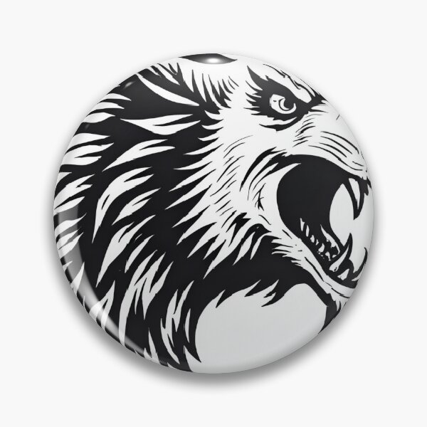 Item preview, Tribal Wolf Head – Aggressive Tattoo Beast Design designed and sold by Artistica1234.