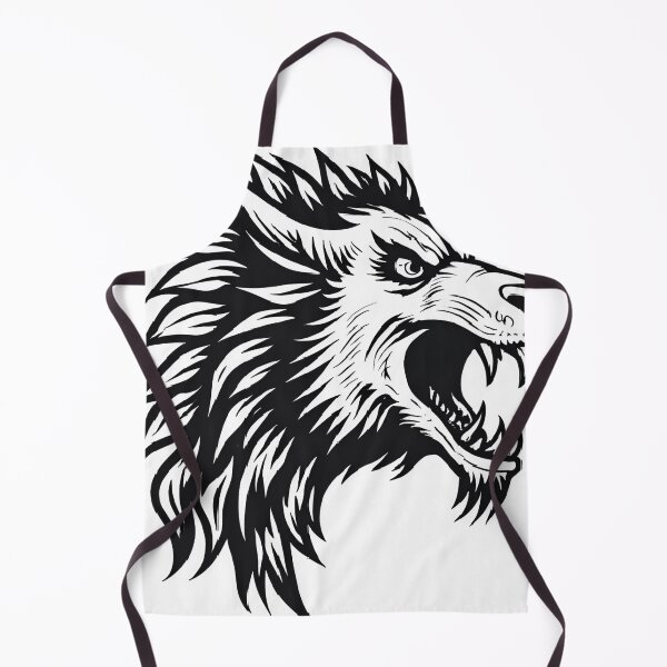 Item preview, Tribal Wolf Head – Aggressive Tattoo Beast Design designed and sold by Artistica1234.