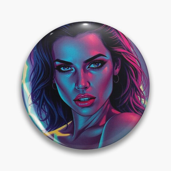 Item preview, Dramatic model illustration beautiful woman pop art designed and sold by Vintage Designs +.