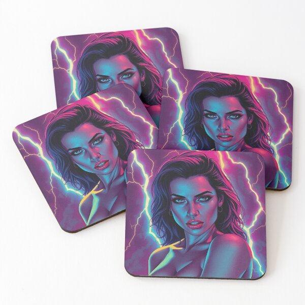 Item preview, Dramatic model illustration beautiful woman pop art designed and sold by Vintage Designs +.