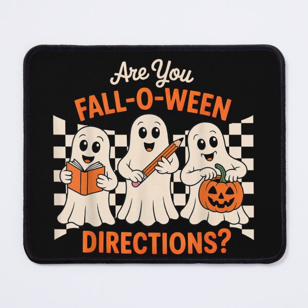 Item preview, Cute Ghost Fall O Ween Directions Funny Halloween Pun T-Shirt for Kids designed and sold by NguboNorento.