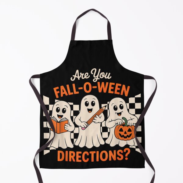 Item preview, Cute Ghost Fall O Ween Directions Funny Halloween Pun T-Shirt for Kids designed and sold by NguboNorento.