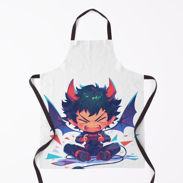Item preview, Akira Fudo Devilman Crybaby Anime Cute Chibi Playing Video Game designed and sold by earlobejerk.