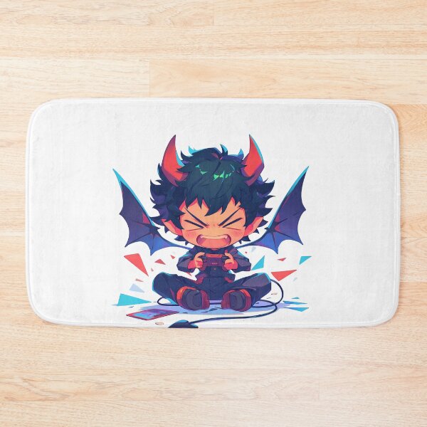 Item preview, Akira Fudo Devilman Crybaby Anime Cute Chibi Playing Video Game designed and sold by earlobejerk.