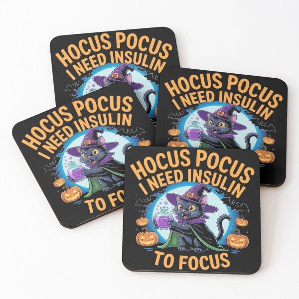 Item preview, Hocus Pocus I Need Insulin to Focus Funny Halloween Diabetic  designed and sold by FurrFunPrints.