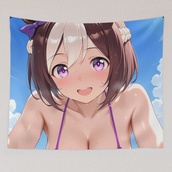 Item preview, Special Week Purple Bikini Summer Uma Musume Pretty Derby Anime Girl designed and sold by Cautenjari.