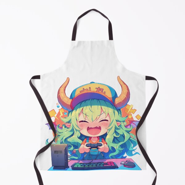 Item preview, Lucoa Miss Kobayashi Dragon Maid Anime Girl Cute Chibi Playing Video Game designed and sold by earlobejerk.