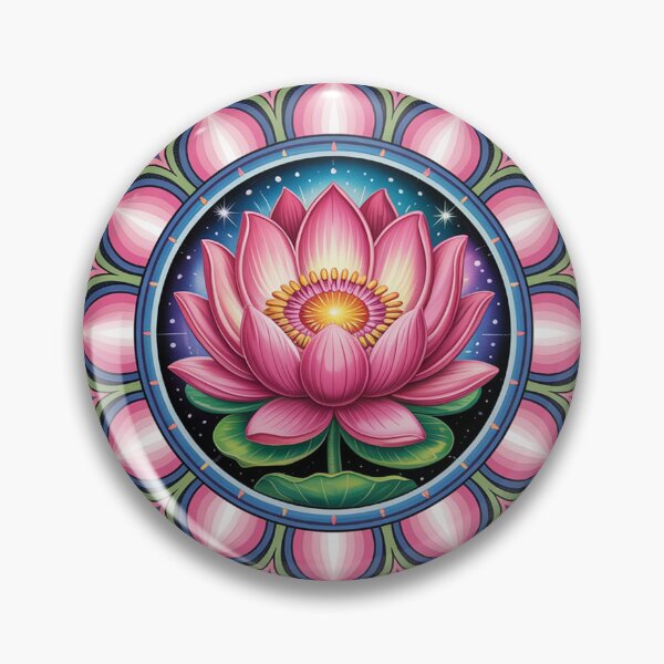 Item preview, Spiritual mandala with a lotus. designed and sold by Lilashakti ⭐️ ⭐️ ⭐️ ⭐️ ⭐️.