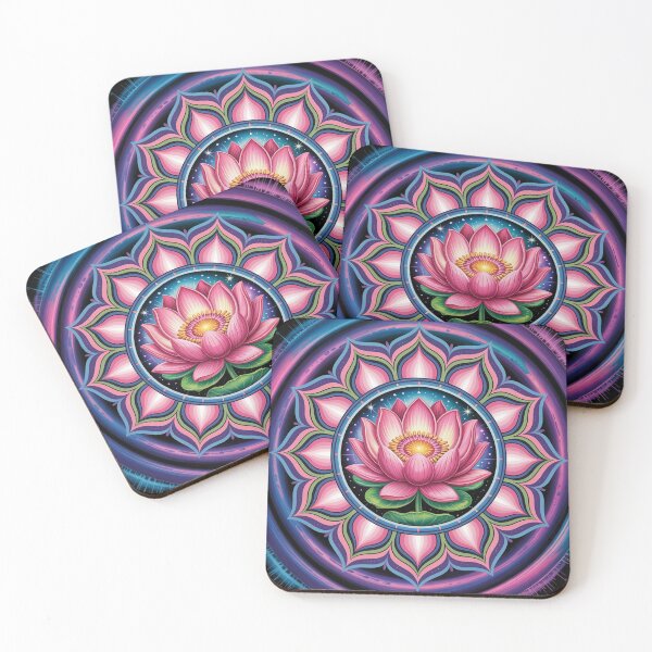 Item preview, Spiritual mandala with a lotus. designed and sold by Lilashakti ⭐️ ⭐️ ⭐️ ⭐️ ⭐️.