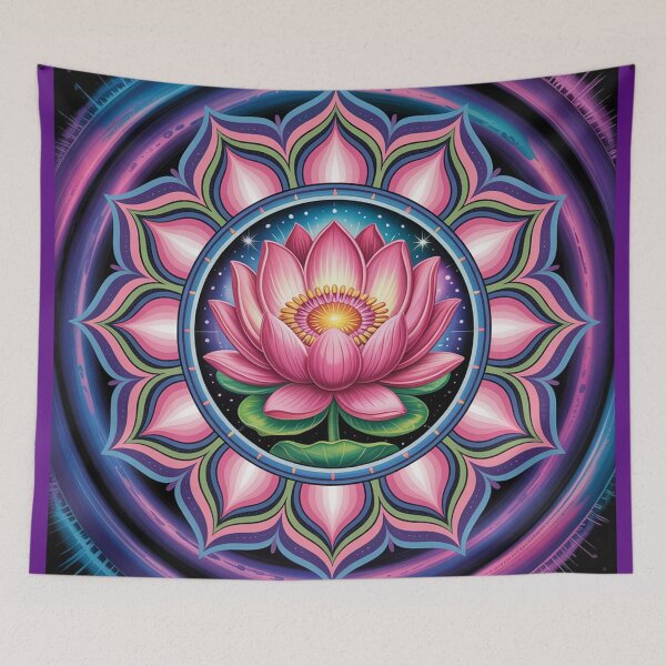 Item preview, Spiritual mandala with a lotus. designed and sold by Lilashakti ⭐️ ⭐️ ⭐️ ⭐️ ⭐️.